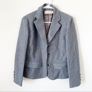 Pendleton vintage gray wool 3 button blazer 8